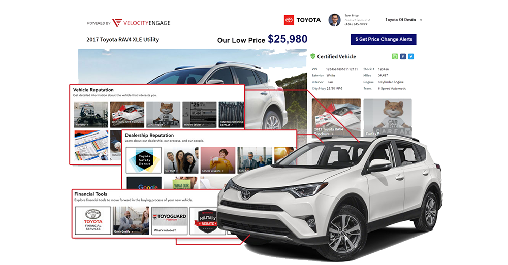 VelocityEngage Digital Vehicle Portfolios For Automotive Sales Professionals